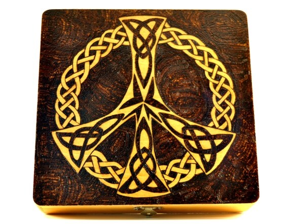 items-similar-to-wood-burned-celtic-peace-sign-box-on-etsy