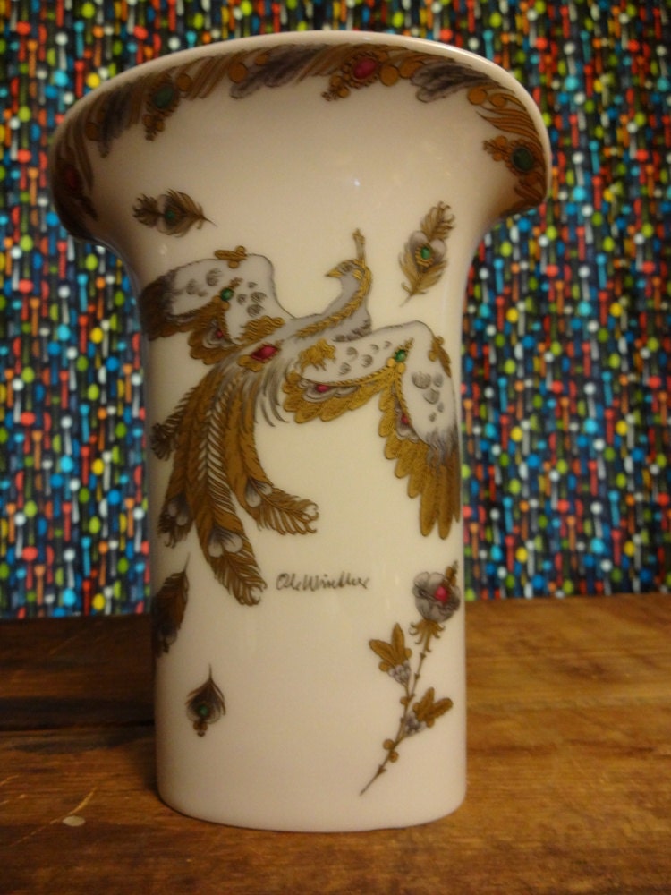 German Hutschenreuther Vase by Ole Winther