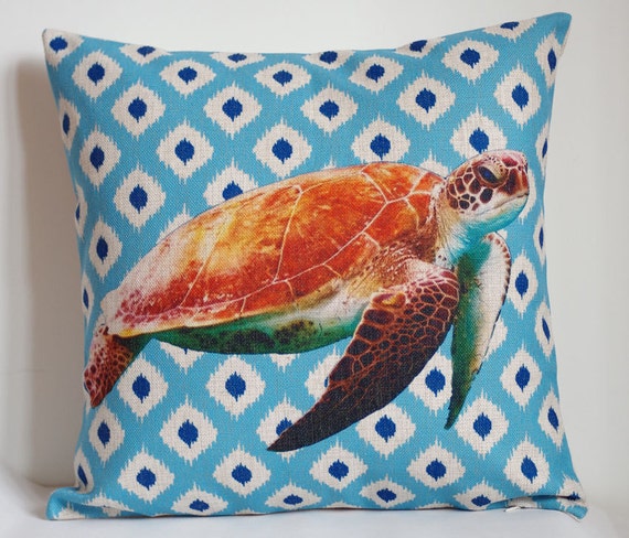 giant sea turtle pillow