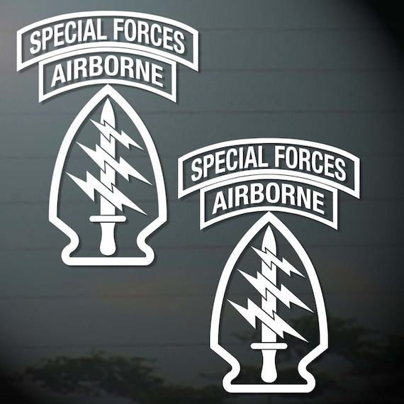 2 pieces us army airborne special forces decals sticker vinyl