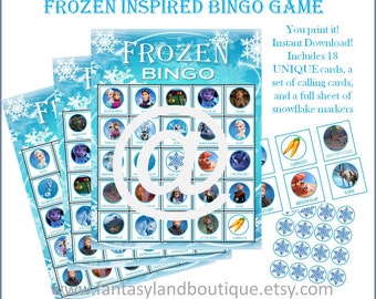 frozen bingo cards