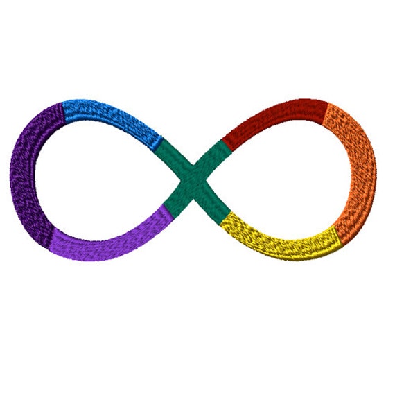 Infinity Rainbow Machine Embroidery Design