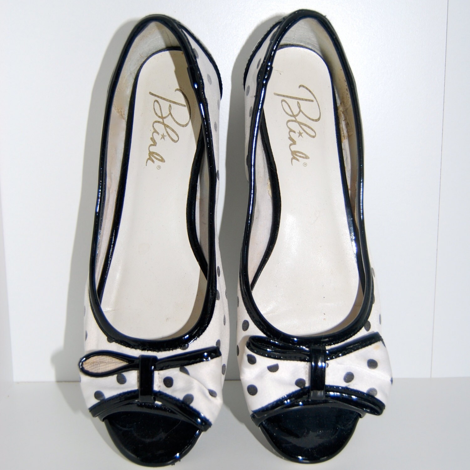 black and white polka dot dress shoes
