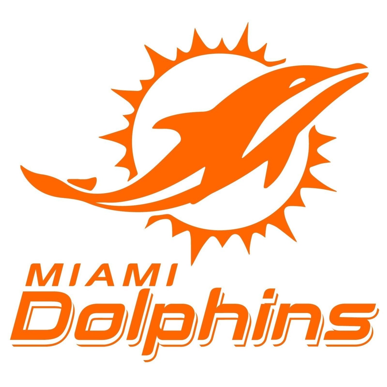 Miami Dolphins Decal free shipping