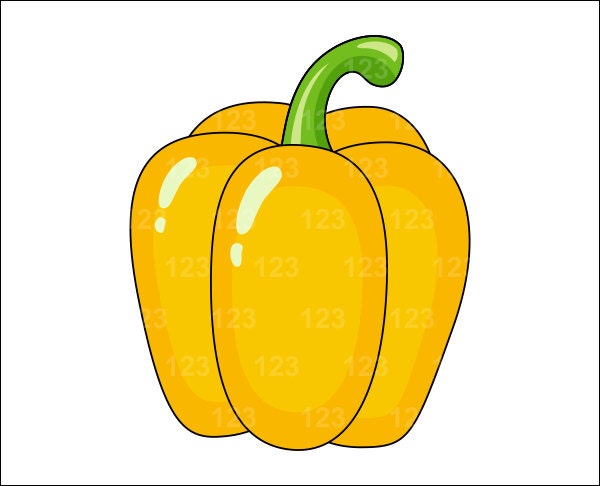 yellow pepper clipart - photo #48
