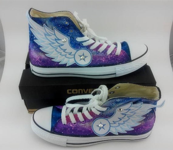 Items similar to Ms. Converse angel wings custom hand