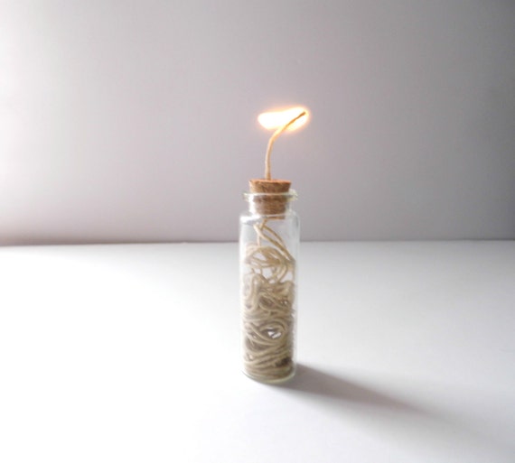 hemp wick holder with organic hemp