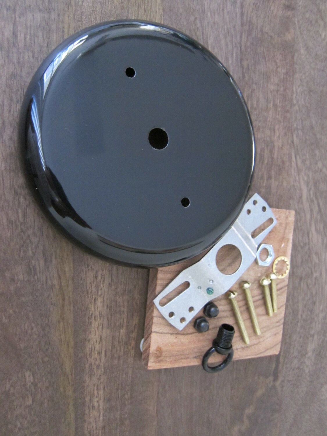 Ceiling Canopy Mount Kit Gloss Black 12 Piece by libertyelectric