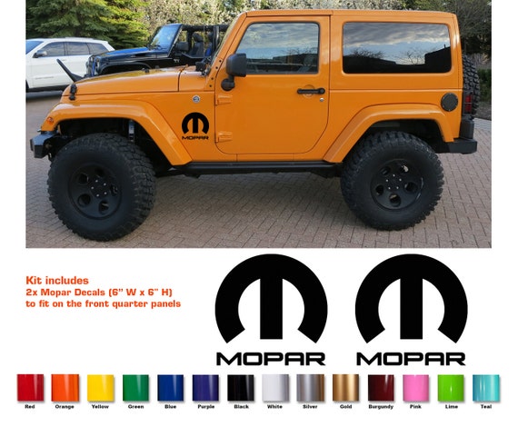 Jeep Decal 20 Jeep Mopar Decal Set by PSDDecals on Etsy