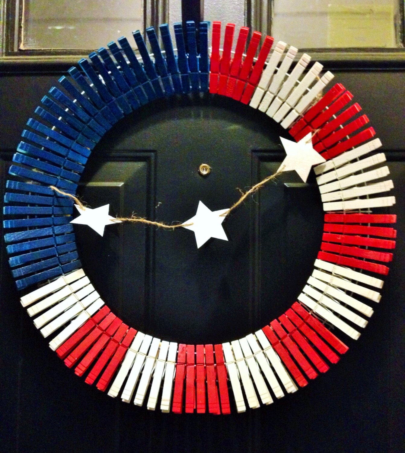 Clothes Pin Wreath Flag Wreath American Flag Wreath