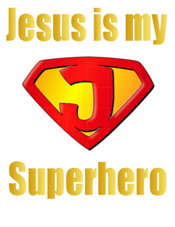 Items similar to Jesus is my Superhero Shirt for Kids on Etsy