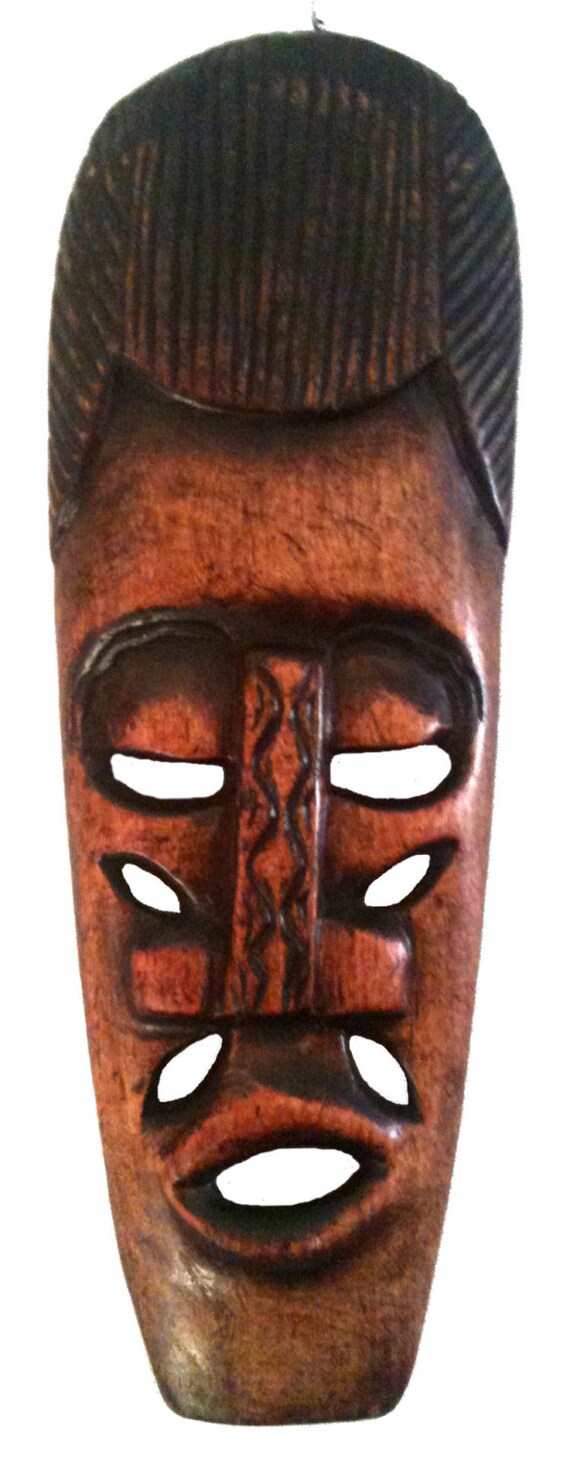 Items similar to African Tribal Ceremonial Mask Kenyan Ceremony wall