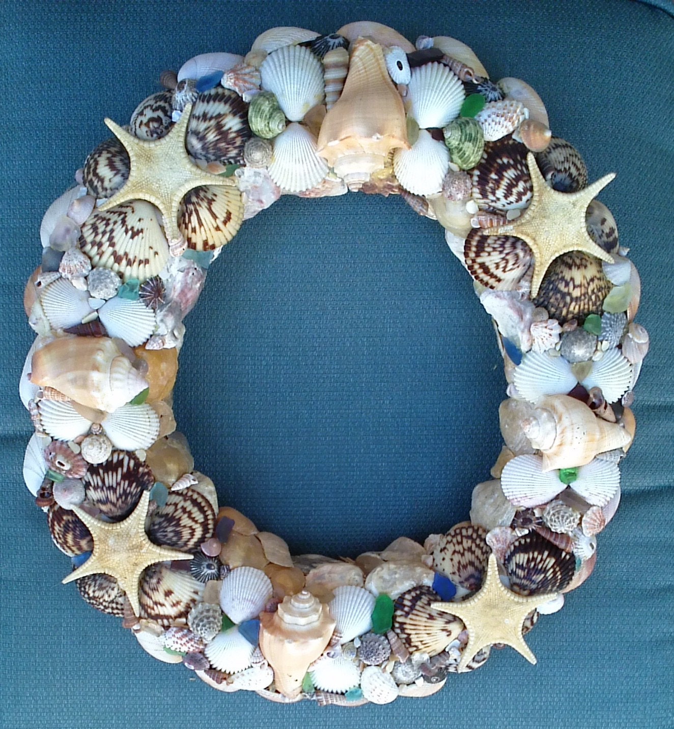 Starfish Seashell Wreath 16 sea shell wreath beach decor