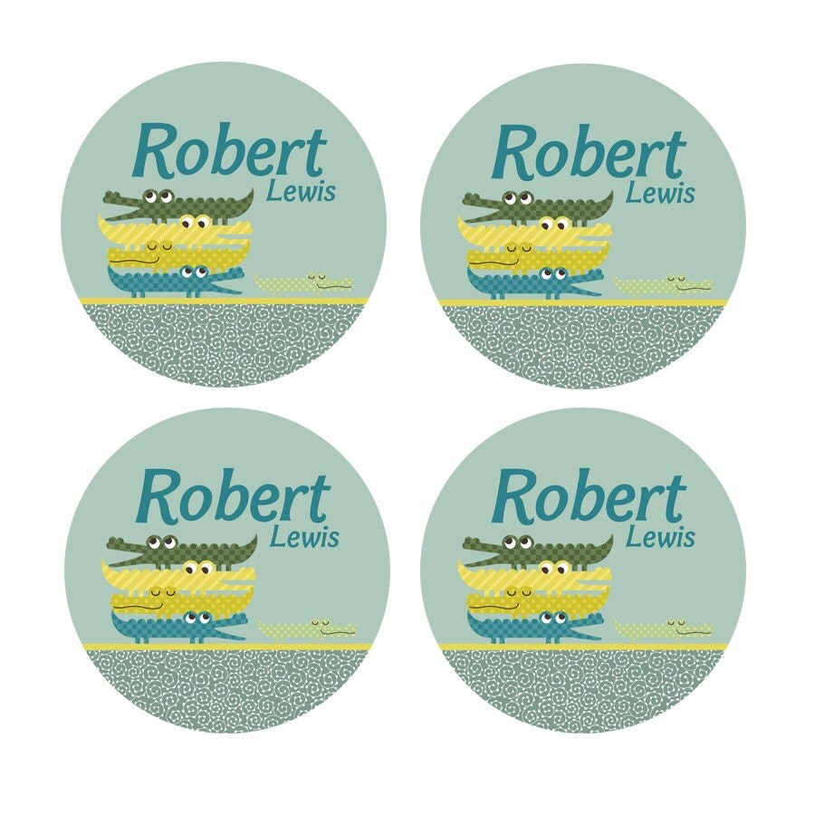 Crocodile Labels Dishwasher Safe Labels School Name Labels
