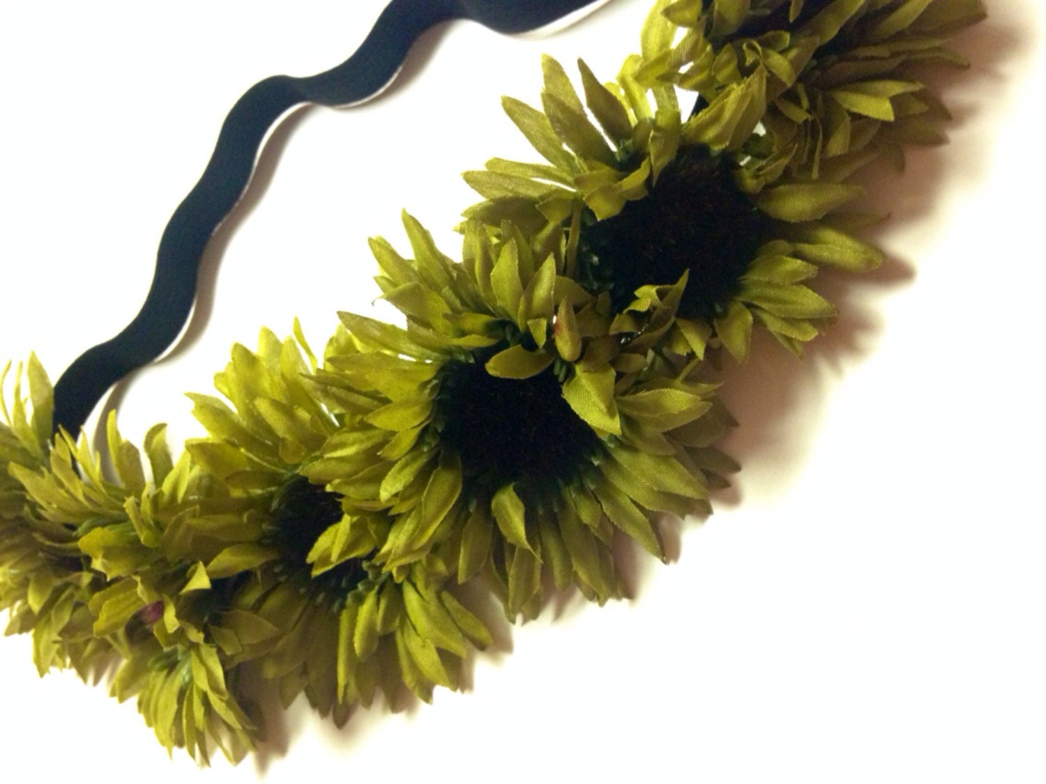 Greens Floral Headband by ShopCannaBella on Etsy