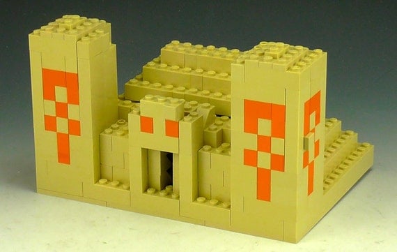 lego minecraft underwater temple