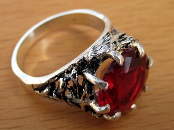 Ruby Crown of Thorns Ring