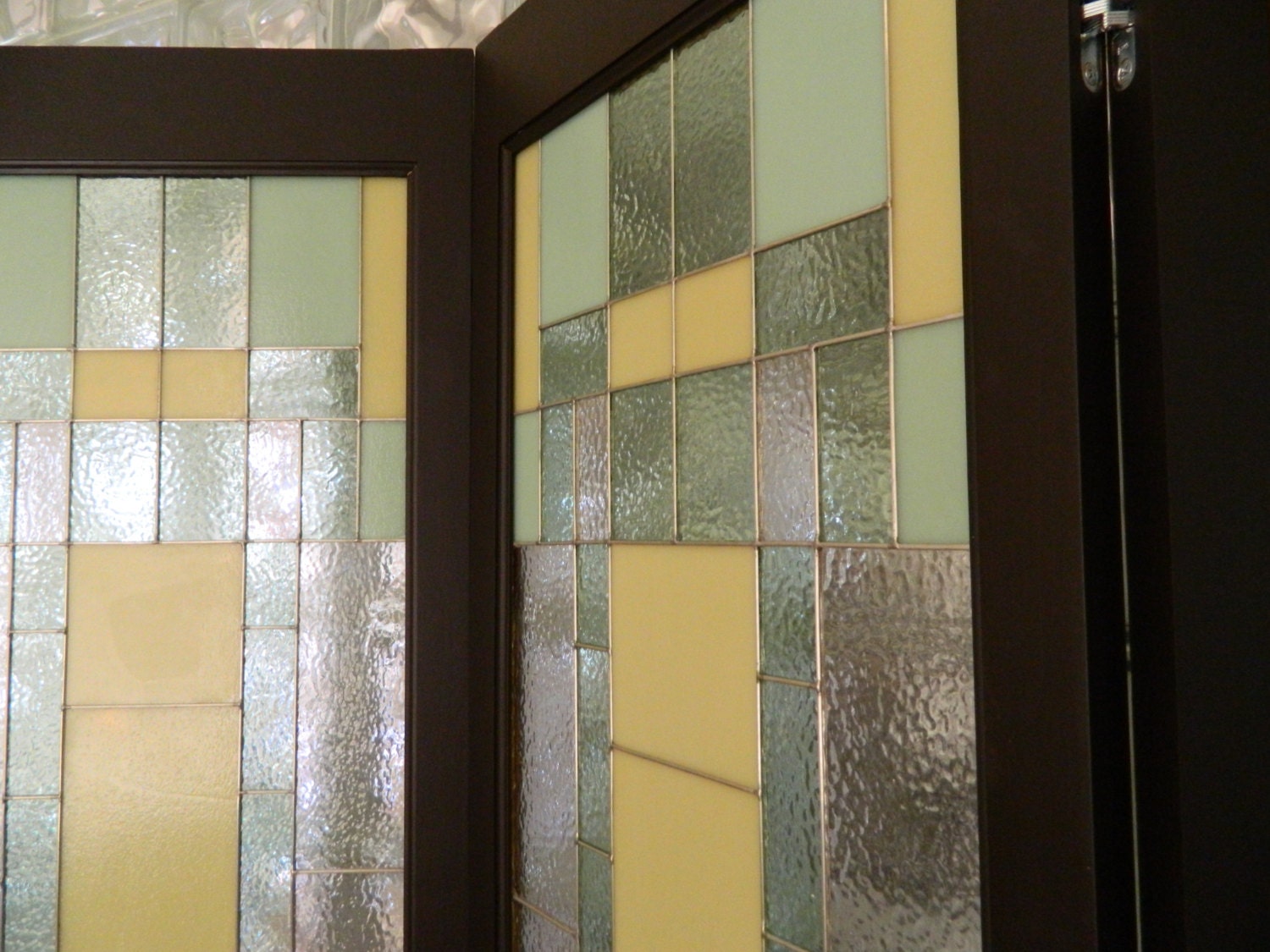 Stained Glass Room Divider 4 Panel Screen by AdairGlassDesign