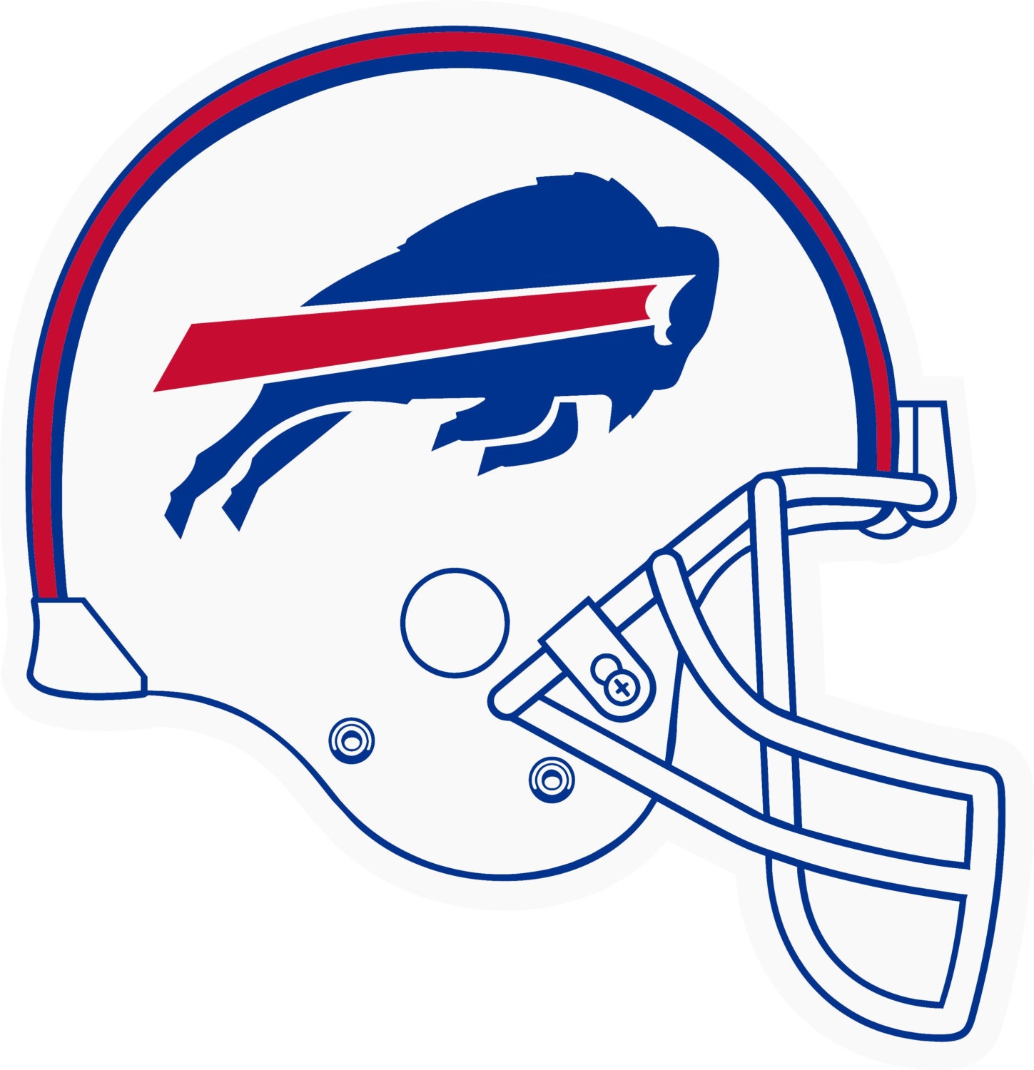 Buffalo Bills cornhole decal for your boards. 1 by cornholedeluxe