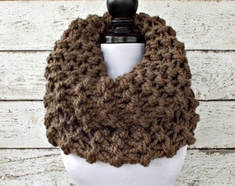 Instant Download Knitting Pattern Knit Cowl Chunky Scarf Pattern - Highlands Oversized Thick Cowl Scarf Knitting Pattern Womens Accessories