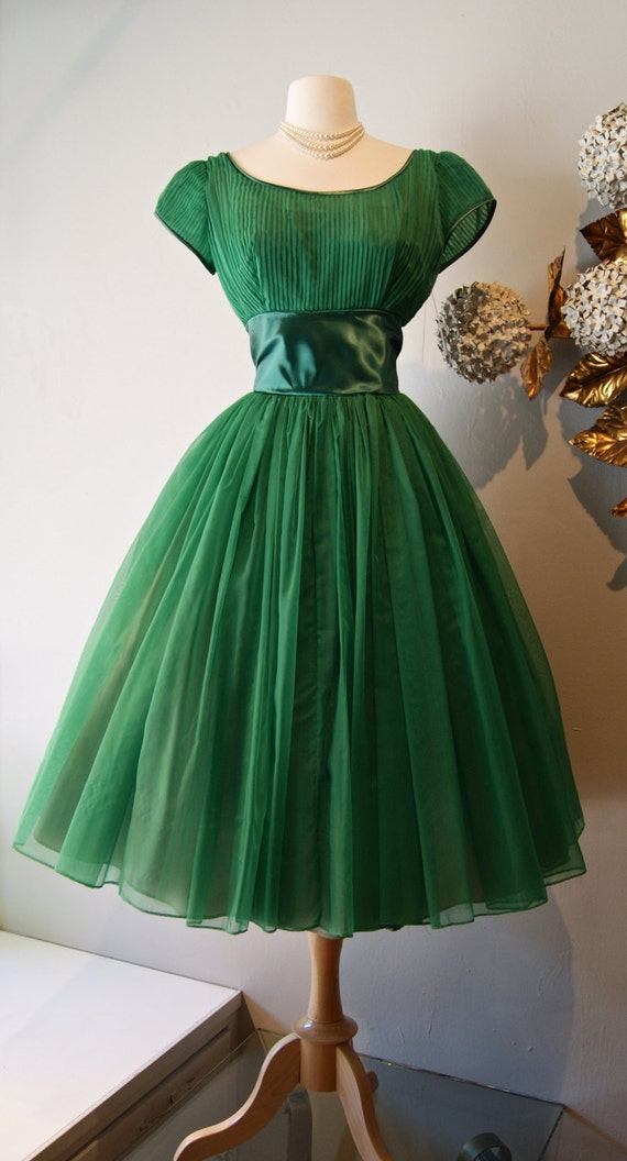bottle green evening gowns