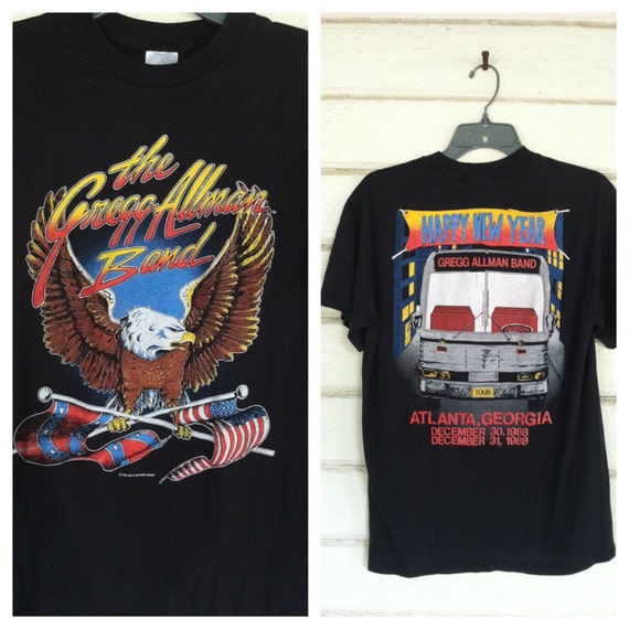 Items similar to VINTAGE Gregg Allman concert t shirt southern rock tee ...