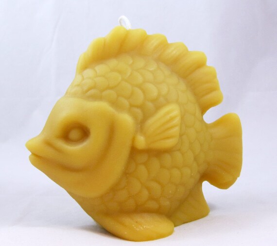 Beeswax Fish Candle by GardenGateDesign on Etsy