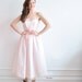 pretty pink 1950 style gown . sweetheart bust peplum skirt .small .sale s a l e