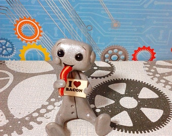 I Heart Bacon Robot Om Nom Nom