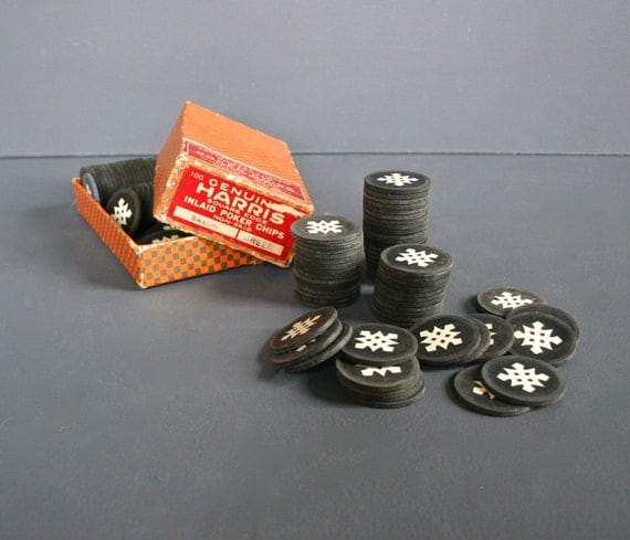 Antique casino poker chips
