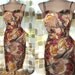 Vintage 50s 60s SUN FASHIONS HAWAII Sarong Wiggle Dress m/l Pin-Up Hawaiian Pencil Dress