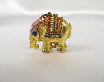 Elephant Charm Locket Gold Bangkok Thailand