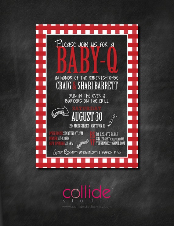 BabyQ Couples Baby Shower Invitation