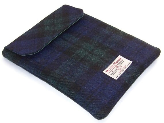 Ipad Case Black Watch tartan by WhimsyWooDesigns