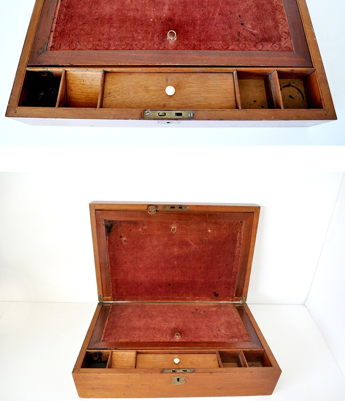 Antique Victorian Travel Lap Desk