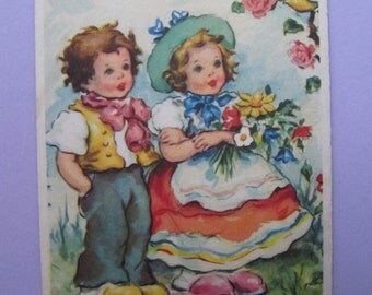 Items similar to Original Vintage 1950's OMO Little Girl's Birthday ...