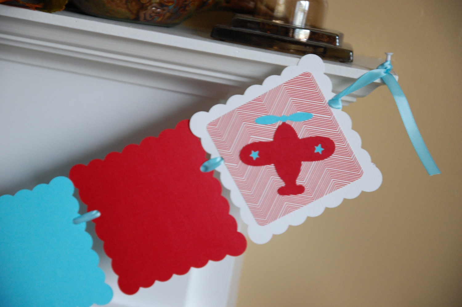 Airplane 12 Month Photo Banner Airplane 1st Birthday