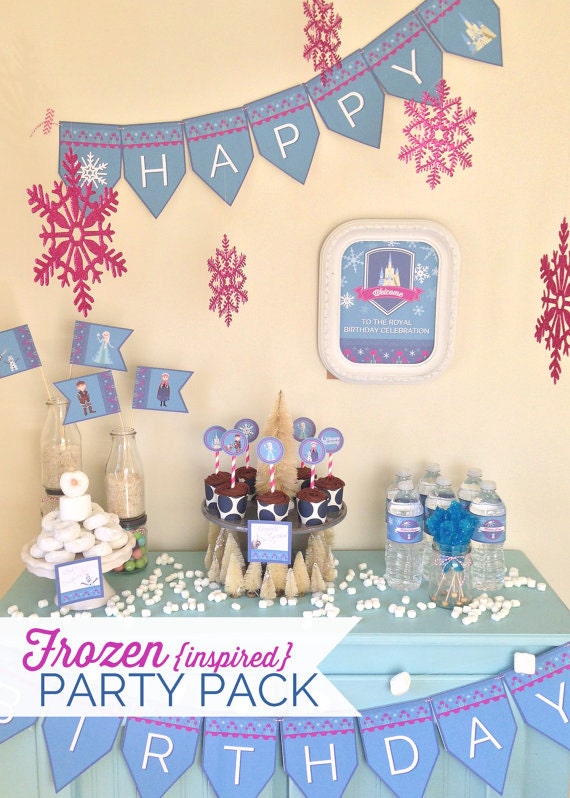 FROZEN inspired Party Pack Digital files Party Supplies