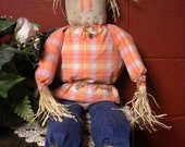 Scarecrow, Primitive Doll, Fall Decorations, Thanksgiving Home Decor, Soft Sculpture Doll