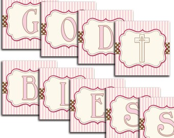 Popular items for god bless banner on Etsy