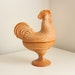 L. E. Smith Caramel Glass Rooster Dish, Covered Slag Glass