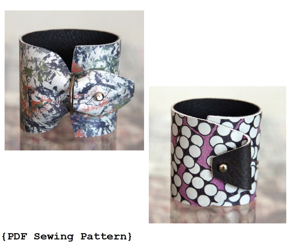 Cuff Bracelet Pattern DIY Cuff Bracelet Leather Wrist Cuff