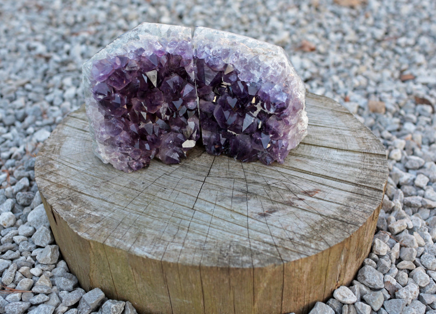 Amethyst Bookends large crystals