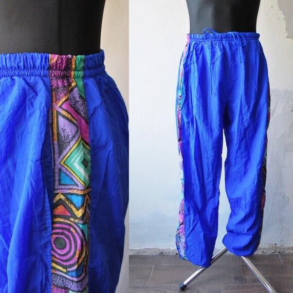 bright blue tracksuit bottoms