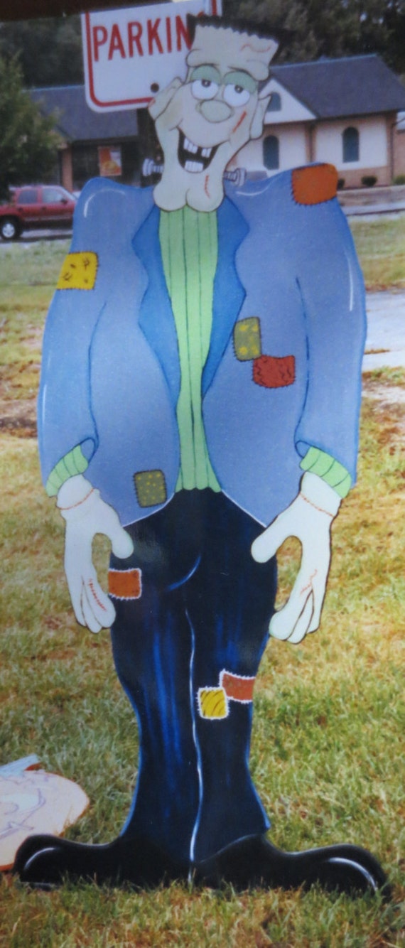 Frankenstein Huge Halloween Decor Outdoor Wood Yard by chardoman