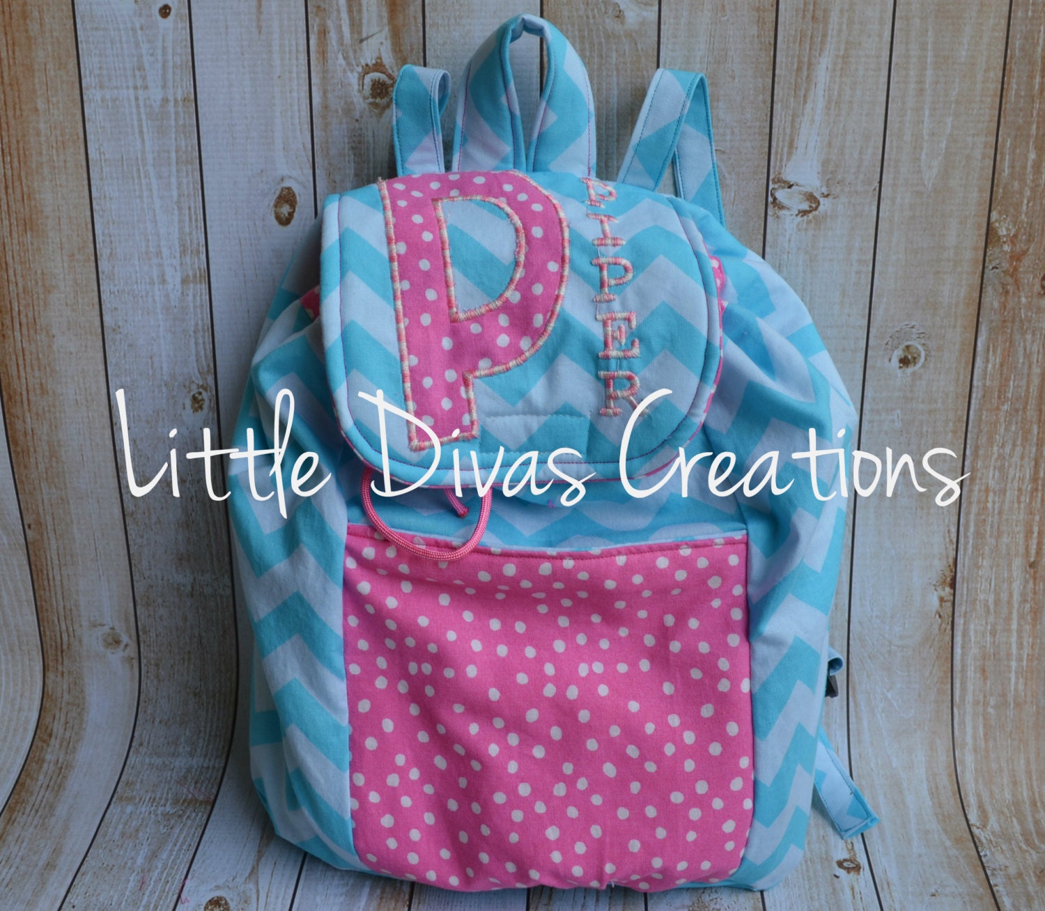 Handmade personalized mini backpack for your little one