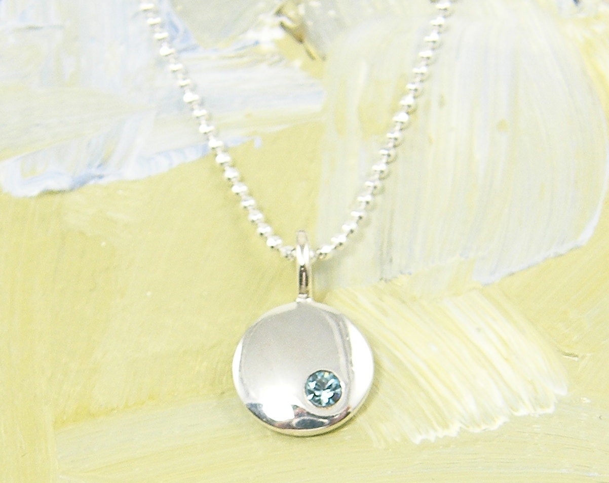 March birthstone necklace Clearance