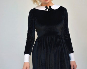 Wednesday Addams Velvet Dress