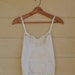 Vintage White Lace Camisole White Tank Top Cami Shirt Lingerie Under Garment Size 34