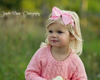 Large Light Pink Bow Headband, Baby Headband, Newborn Bow Headband, Infant Headbands, Headbands for Babies, Headbands for Baby, Headbands